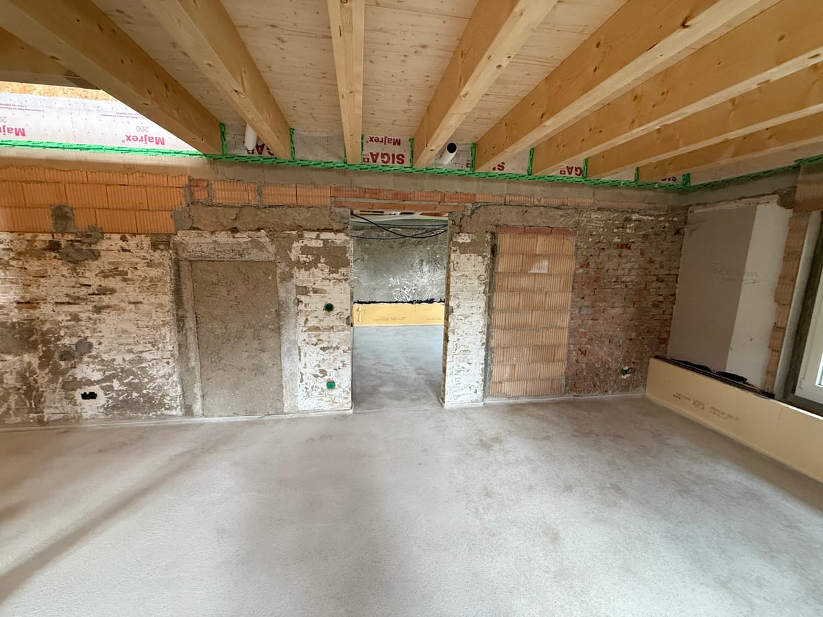 Unterlagsboden betreten